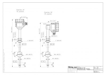 Магнитострикционный уровнемер NIVOTRACK MBA-515-6-Ex.